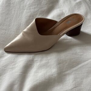 Sarto Cream Mules